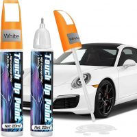 stylo rayure voiture blanc